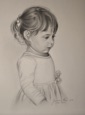 A Little Girl with Roses